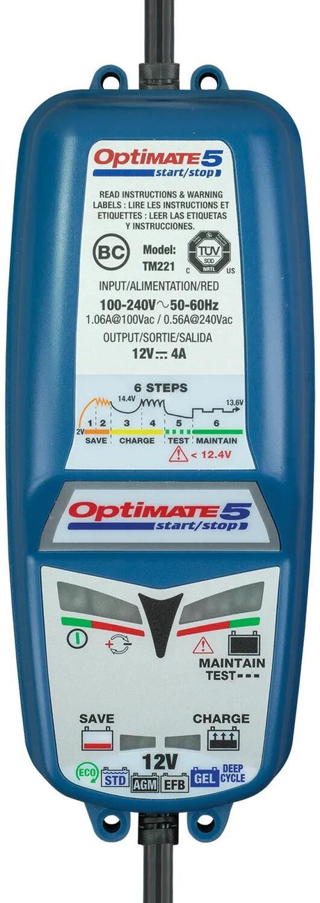 Chargeur de batterie Tecmate optimate 5 start stop optimate 5 chargeur 4a