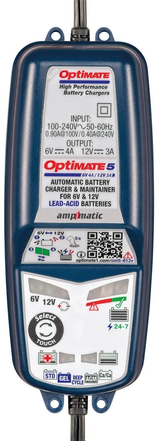 Chargeur de batterie Tecmate optimate 5 select optimate 5 chargeur voltmatic 6v 12v