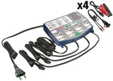 Chargeur de batterie Tecmate optimisé au lithium 4x0,8a chargeur optimisé au lithium 0.8v quad bank