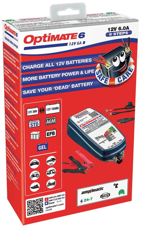 Chargeur de batterie Tecmate optimate 6 ampmatic 6a de optimate 6 chargeur ampmatic 6a