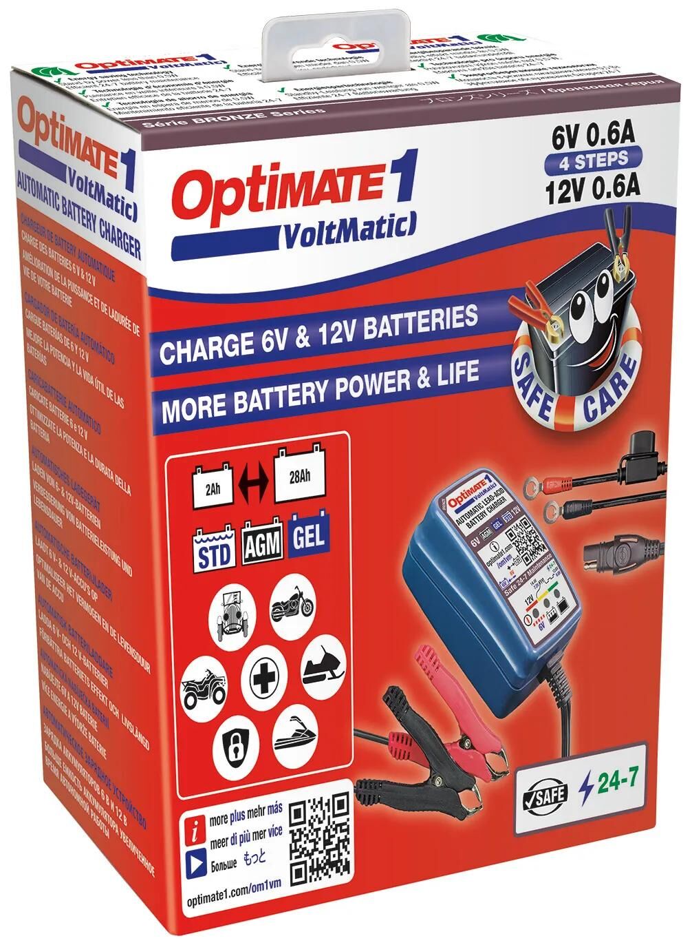 Chargeur de batterie Tecmate optimate1 voltmatic de optimate 1 chargeur voltmatic