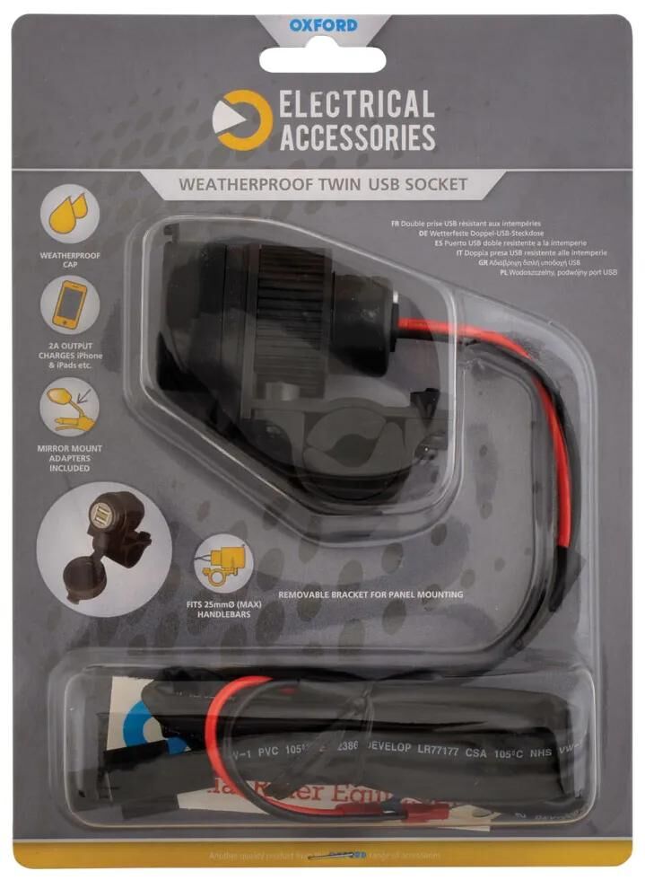 Chargeur USB Oxford chargeur USB 2A EL102
