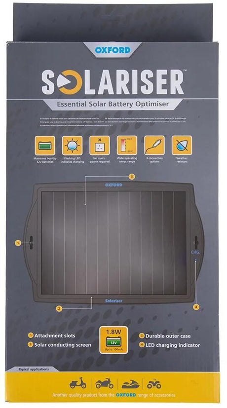 Chargeur de batterie Oxford solariseur chargeur de batterie solariseur of949