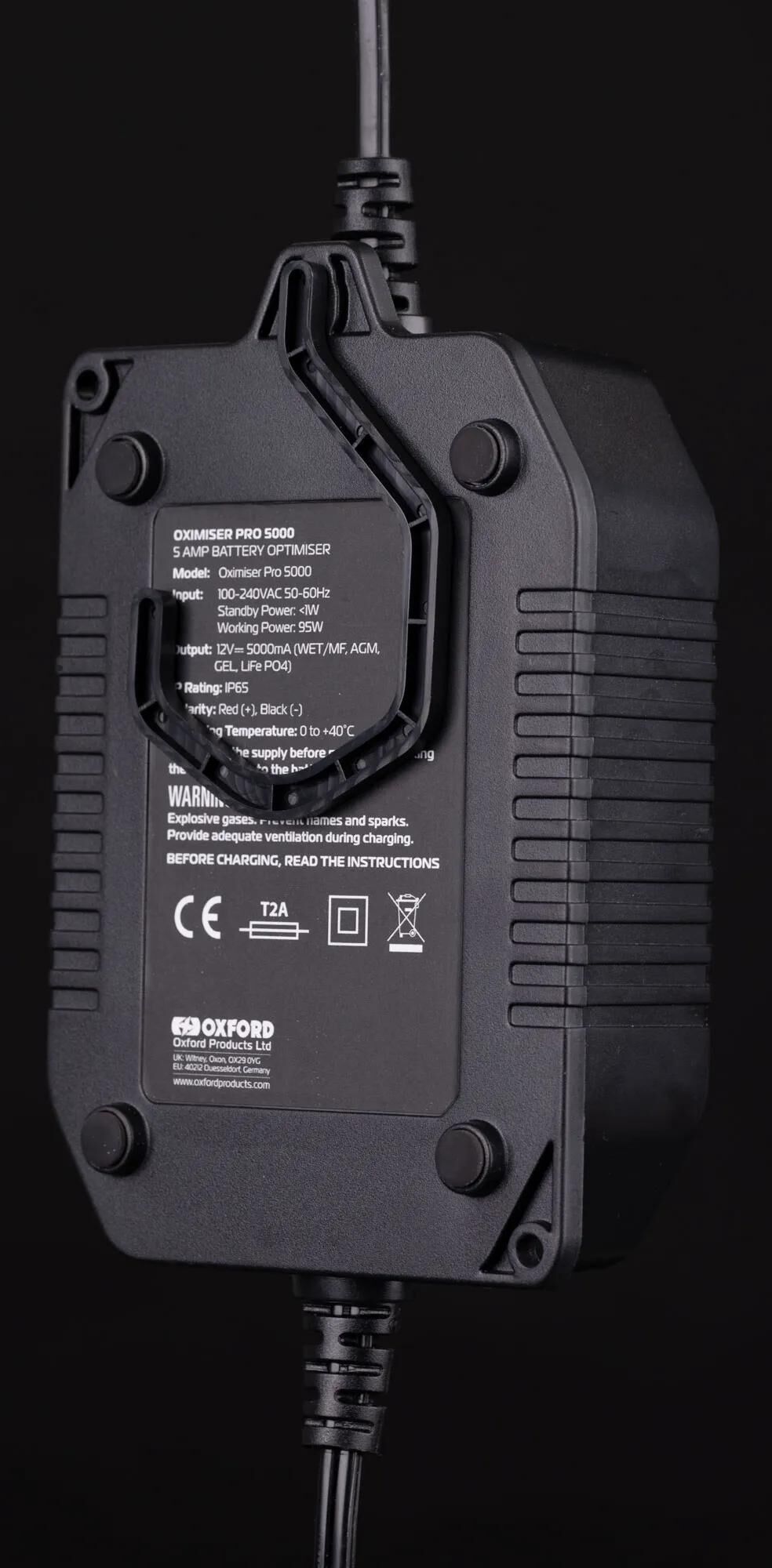 Chargeur de batterie Oxford Oximiser Pro 5000 du chargeur de batterie Oximiser Pro 5000