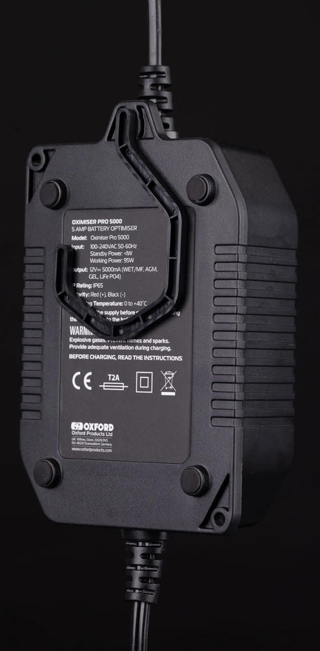 Chargeur de batterie Oxford Oximiser Pro 5000 du chargeur de batterie Oximiser Pro 5000