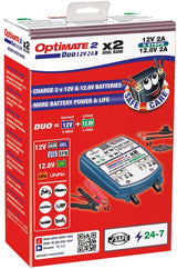 Chargeur de batterie Tecmate optimate 2 duo optimate 2 chargeur duo 2er banque