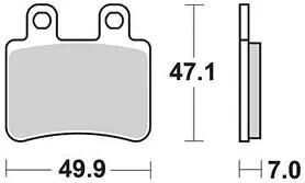 Plaquettes de frein TRW MCB 735 plaquette de frein MCB 735 EC organique