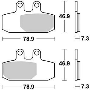 Plaquettes de frein TRW mcb 749 plaquette de frein mcb 749 srm métal fritté