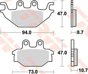 Plaquettes de frein TRW MCB760 plaquette de frein MCB 760 norme organique