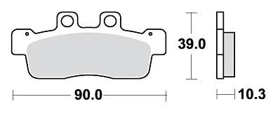 Plaquettes de frein TRW MCB839 plaquette de frein MCB 839 norme organique