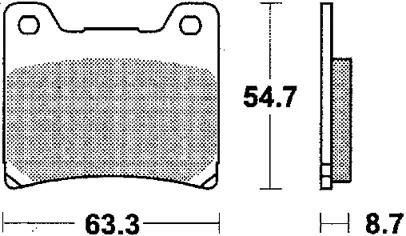 Plaquettes de frein TRW mcb 530 plaquette de frein mcb 530 sh métal fritté