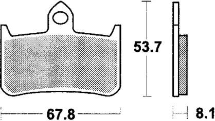 TRW plaquettes de frein mcb 593 plaquettes de frein frittées mcb 593 sv