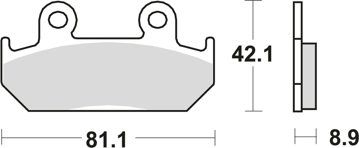 Plaquettes de frein TRW mcb 562 plaquette de frein mcb 562 sv métal fritté