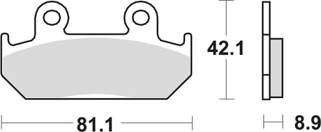 Plaquettes de frein TRW mcb 562 plaquette de frein mcb 562 sv métal fritté