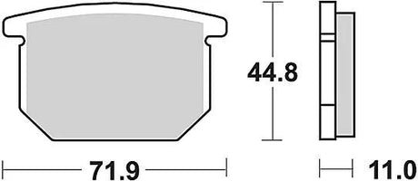 Plaquettes de frein TRW MCB 501 plaquette de frein MCB 501 norme organique
