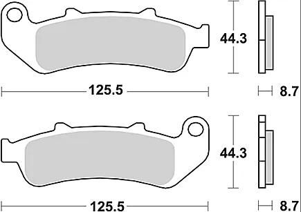 Plaquettes de frein TRW MCB 658 plaquette de frein MCB 658 norme organique