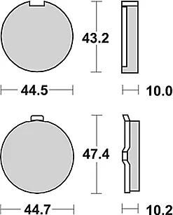 Plaquettes de frein TRW MCB 513 plaquette de frein MCB 513 norme organique