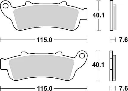 Plaquettes de frein TRW MCB 692 plaquette de frein MCB 692 norme organique