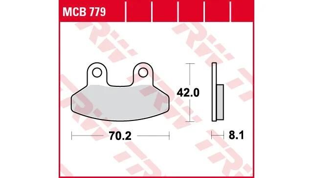TRW - Plaquettes de frein Lucas MCB 779 plaquette de frein MCB 779 norme organique
