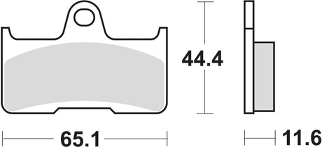 TRW plaquettes de frein mcb 756 plaquette de frein mcb 756 si métal fritté