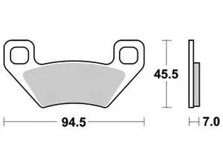 TRW plaquettes de frein mcb 773 plaquettes de frein frittées mcb 773 si