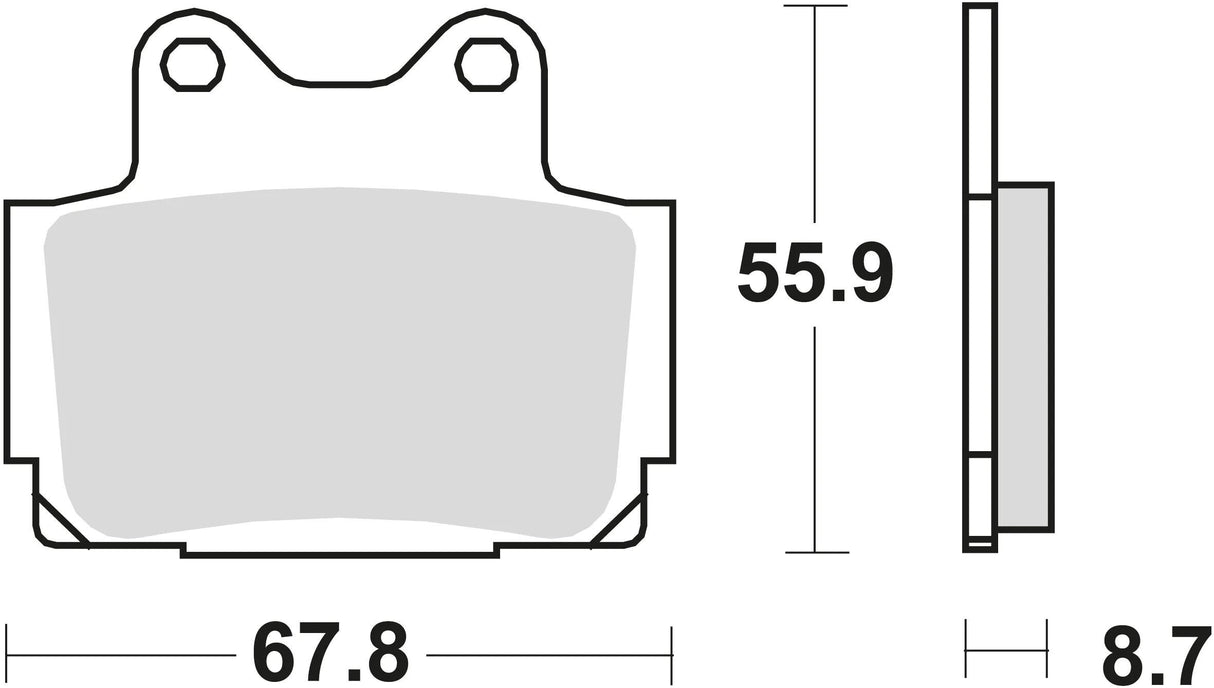 Plaquettes de frein TRW MCB 541 plaquette de frein MCB 541 norme organique