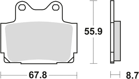 Plaquettes de frein TRW MCB 541 plaquette de frein MCB 541 norme organique