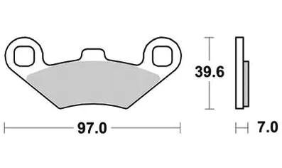 TRW plaquettes de frein mcb 761 plaquettes de frein frittées mcb 761 si