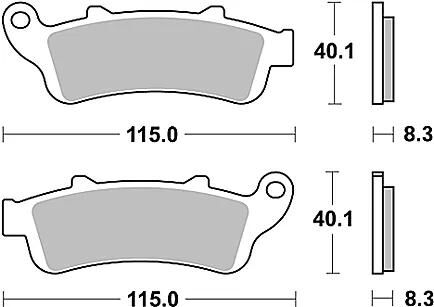 Plaquettes de frein TRW MCB 704 plaquette de frein MCB 704 norme organique