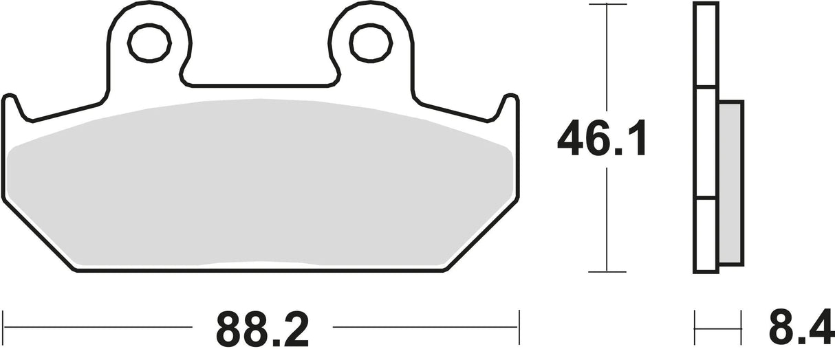 Plaquettes de frein TRW MCB 571 plaquette de frein MCB 571 norme organique