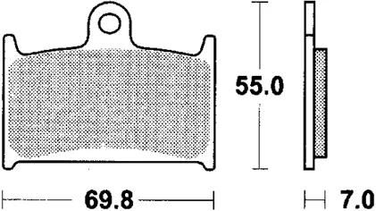 Plaquettes de frein TRW MCB 690 plaquette de frein MCB 690 norme organique