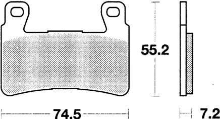 Plaquettes de frein TRW MCB 703 Plaquette de frein MCB 703 norme organique
