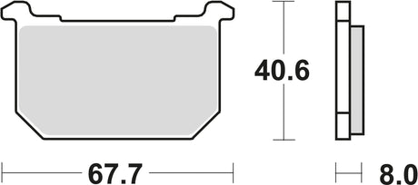 Plaquettes de frein TRW MCB 515 plaquette de frein MCB 515 norme organique