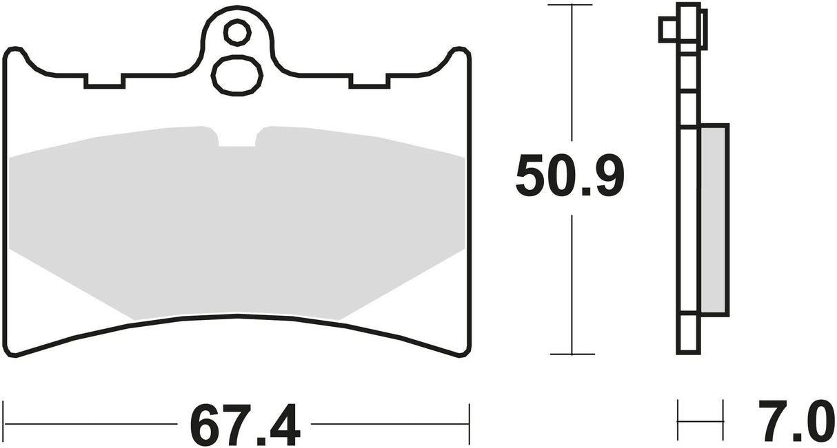 Plaquettes de frein TRW MCB 572 plaquette de frein MCB 572 norme organique