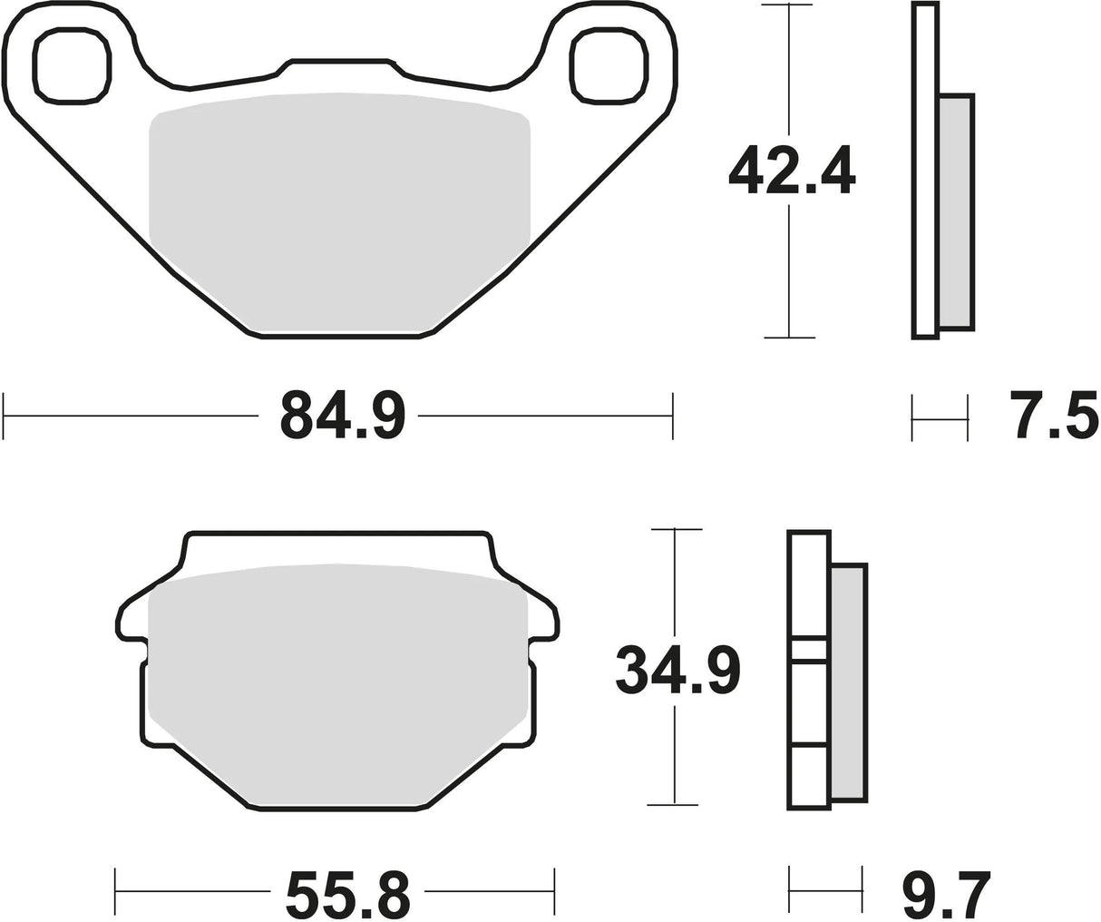 Plaquettes de frein TRW MCB 657 plaquette de frein MCB 657 norme organique