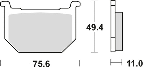 Plaquettes de frein TRW MCB 509 plaquette de frein MCB 509 norme organique