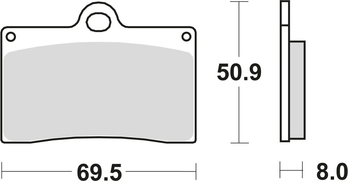 Plaquettes de frein TRW MCB 540 plaquette de frein MCB 540 norme organique