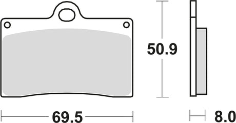 Plaquettes de frein TRW MCB 540 plaquette de frein MCB 540 norme organique