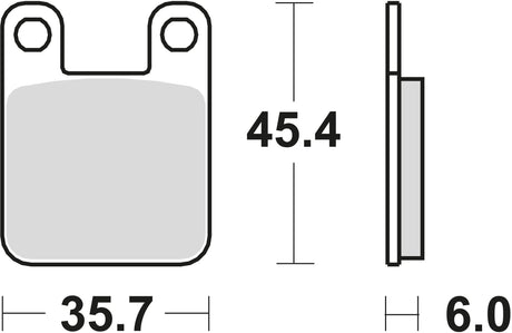 Plaquettes de frein TRW MCB 535 plaquette de frein MCB 535 norme organique
