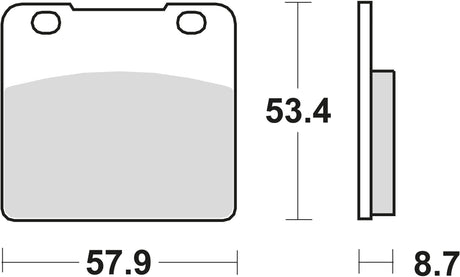 Plaquettes de frein TRW MCB 542 plaquette de frein MCB 542 norme organique