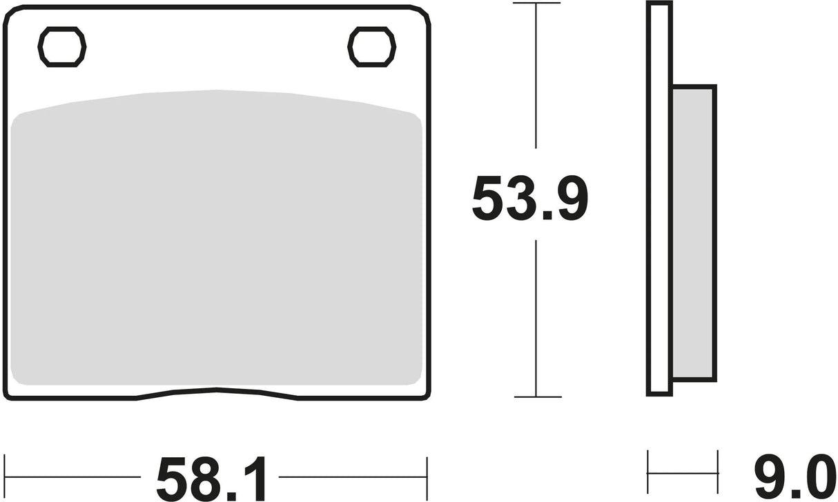 Plaquettes de frein TRW mcb 73 plaquette de frein mcb 73 pc perf organique. confort
