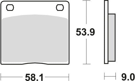 Plaquettes de frein TRW mcb 73 plaquette de frein mcb 73 pc perf organique. confort
