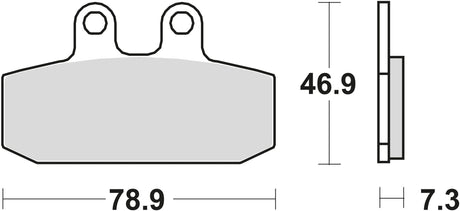 Plaquettes de frein TRW MCB 557 plaquette de frein MCB 557 norme organique