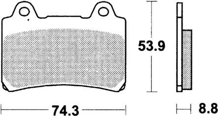 Plaquettes de frein TRW MCB 584 plaquette de frein MCB 584 norme organique