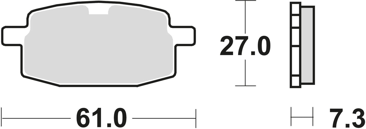 Plaquettes de frein TRW MCB 590 plaquette de frein MCB 590 norme organique