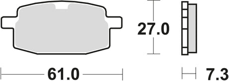 Plaquettes de frein TRW MCB 590 plaquette de frein MCB 590 norme organique