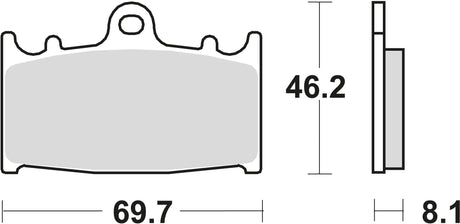 Plaquettes de frein TRW MCB 602 Plaquette de frein MCB 602 norme organique