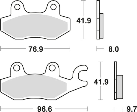 Plaquettes de frein TRW MCB 604 plaquette de frein MCB 604 norme organique