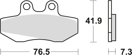 Plaquettes de frein TRW MCB 629 plaquette de frein MCB 629 norme organique