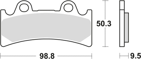 Plaquettes de frein TRW mcb 656 plaquette de frein mcb 656 sv métal fritté
